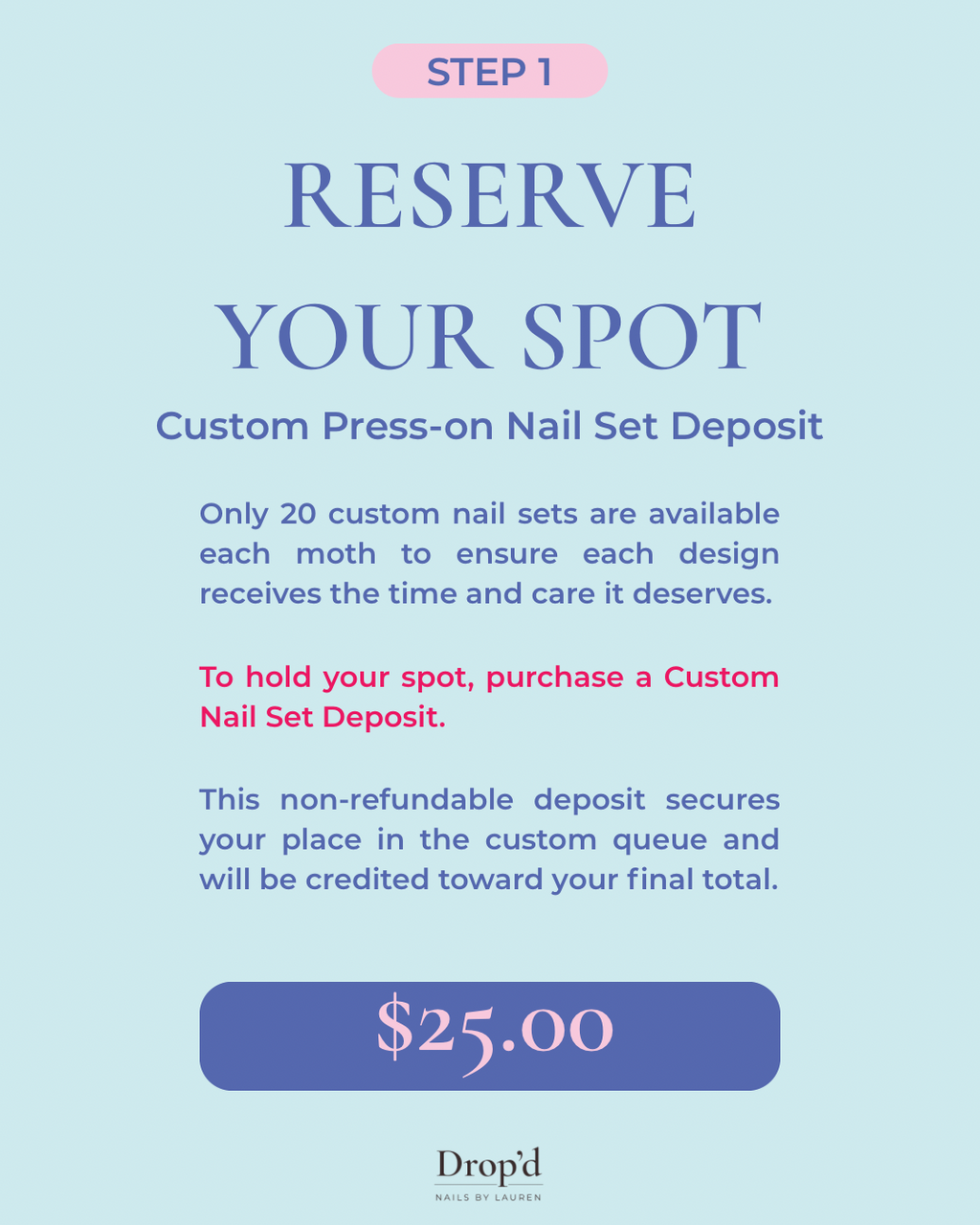 Custom Press-on Nail Set Deposit