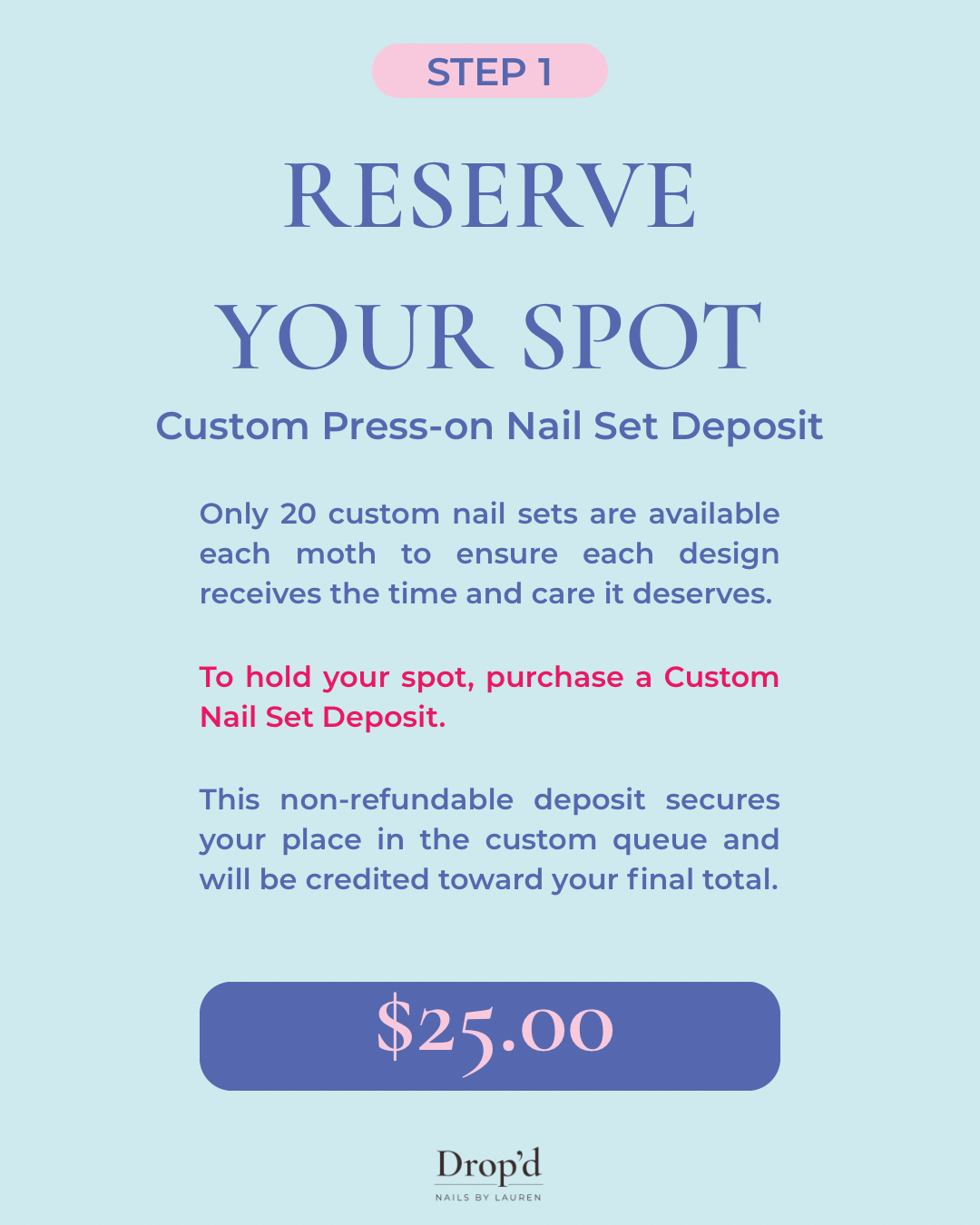Custom Press-on Nail Set Deposit